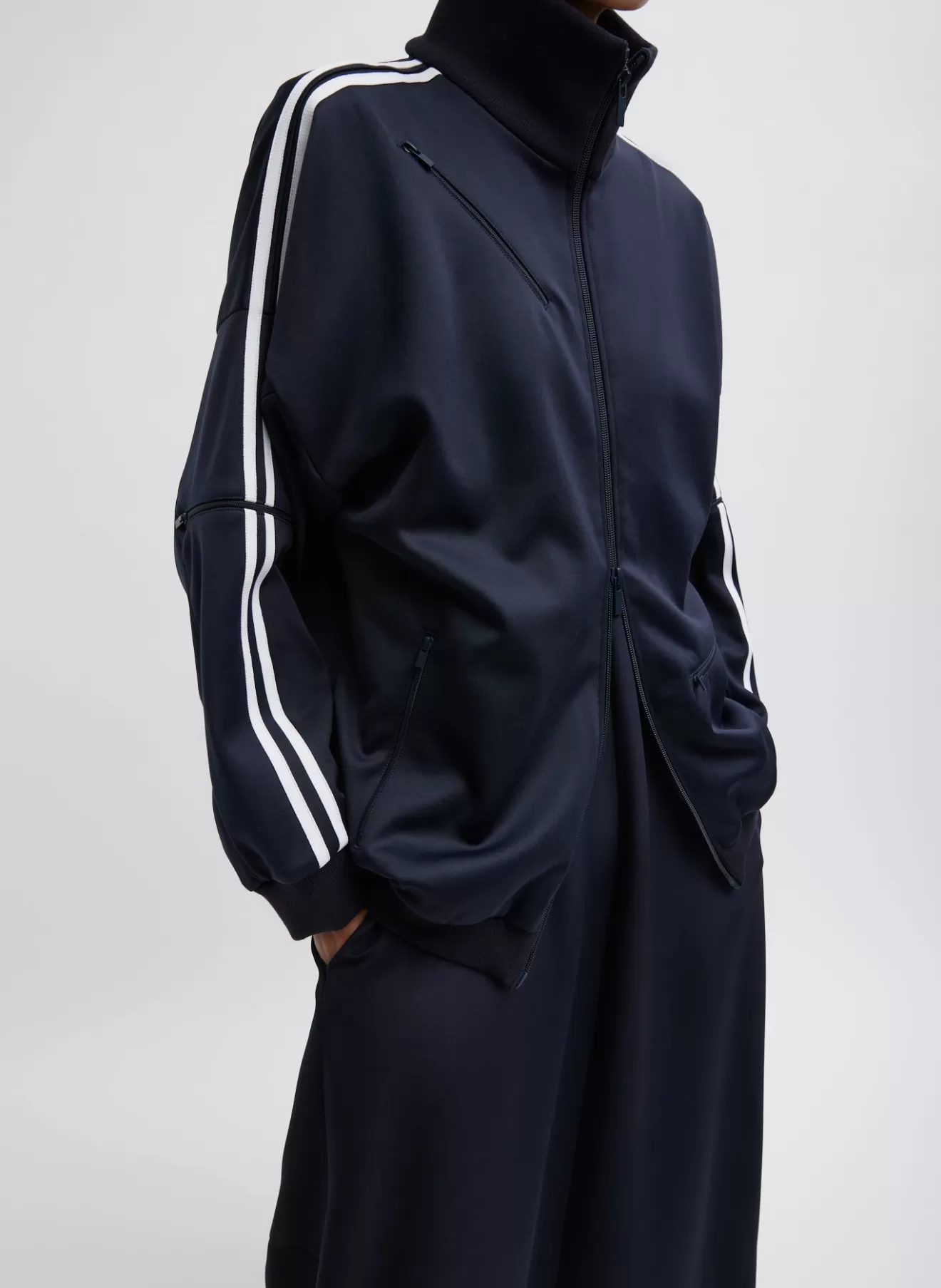 Online Active Knit Zipper Detailed Track Jacket Jackets & Outerwear