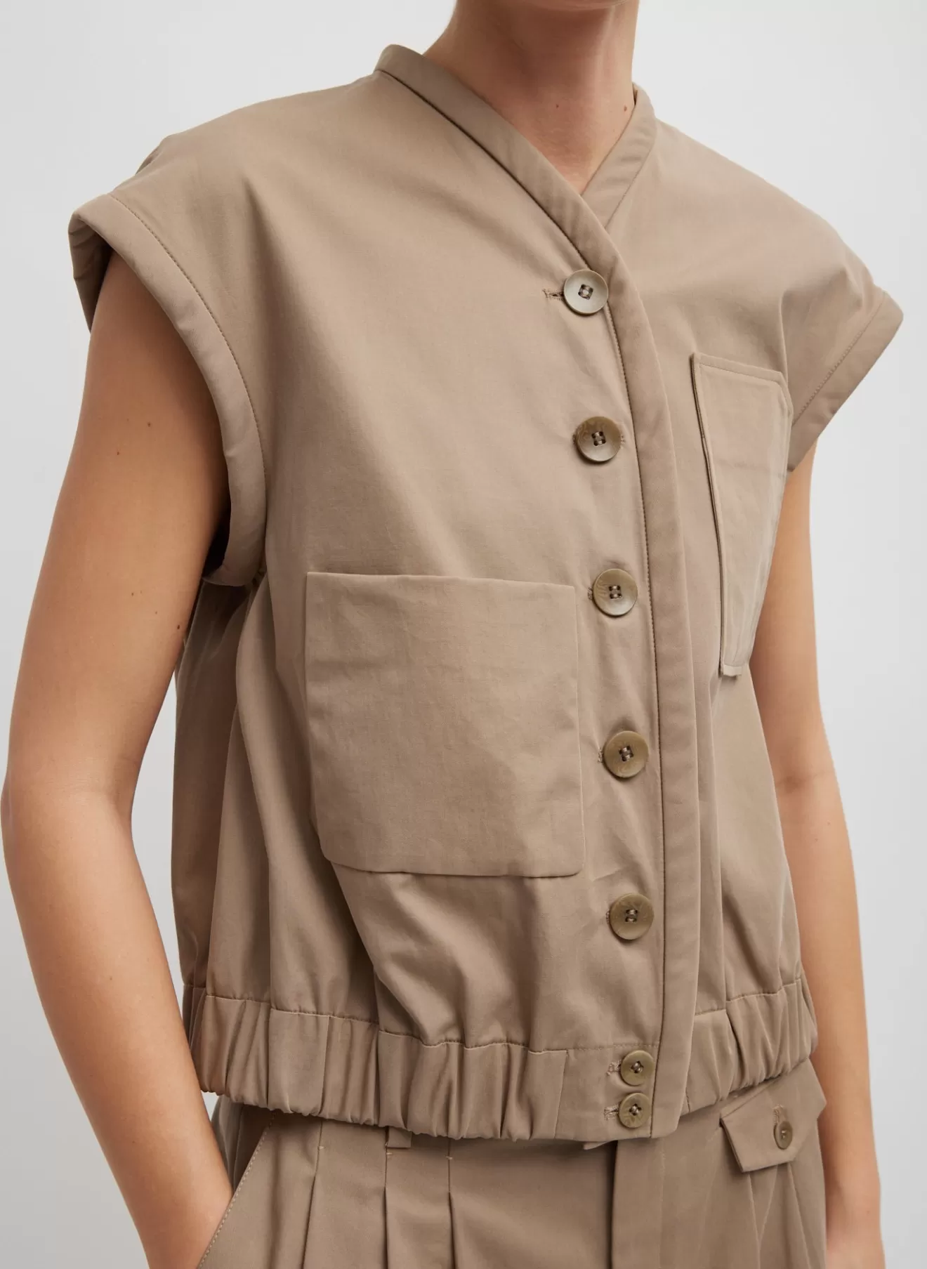 Sale Bio Twill Blousant Vest Tops