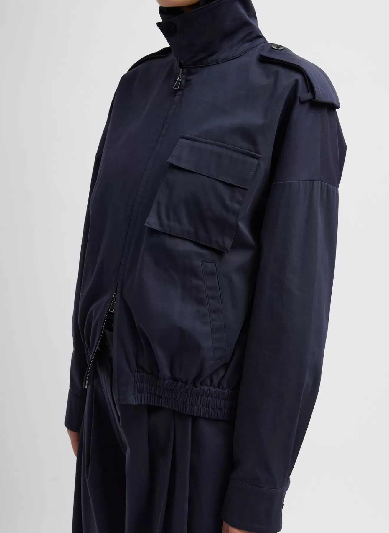 Outlet Bio Twill Bomber Jacket With Removable Corduroy Collar Jackets & Outerwear