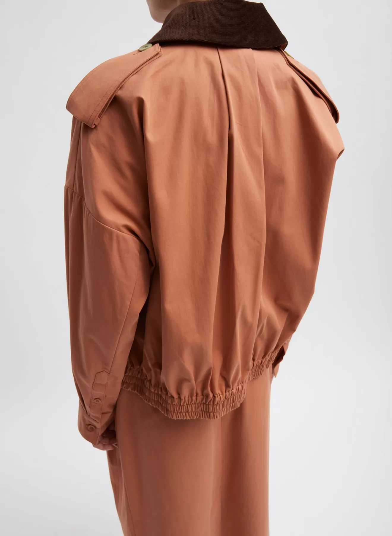 Best Sale Bio Twill Bomber Jacket With Removable Corduroy Collar Jackets & Outerwear
