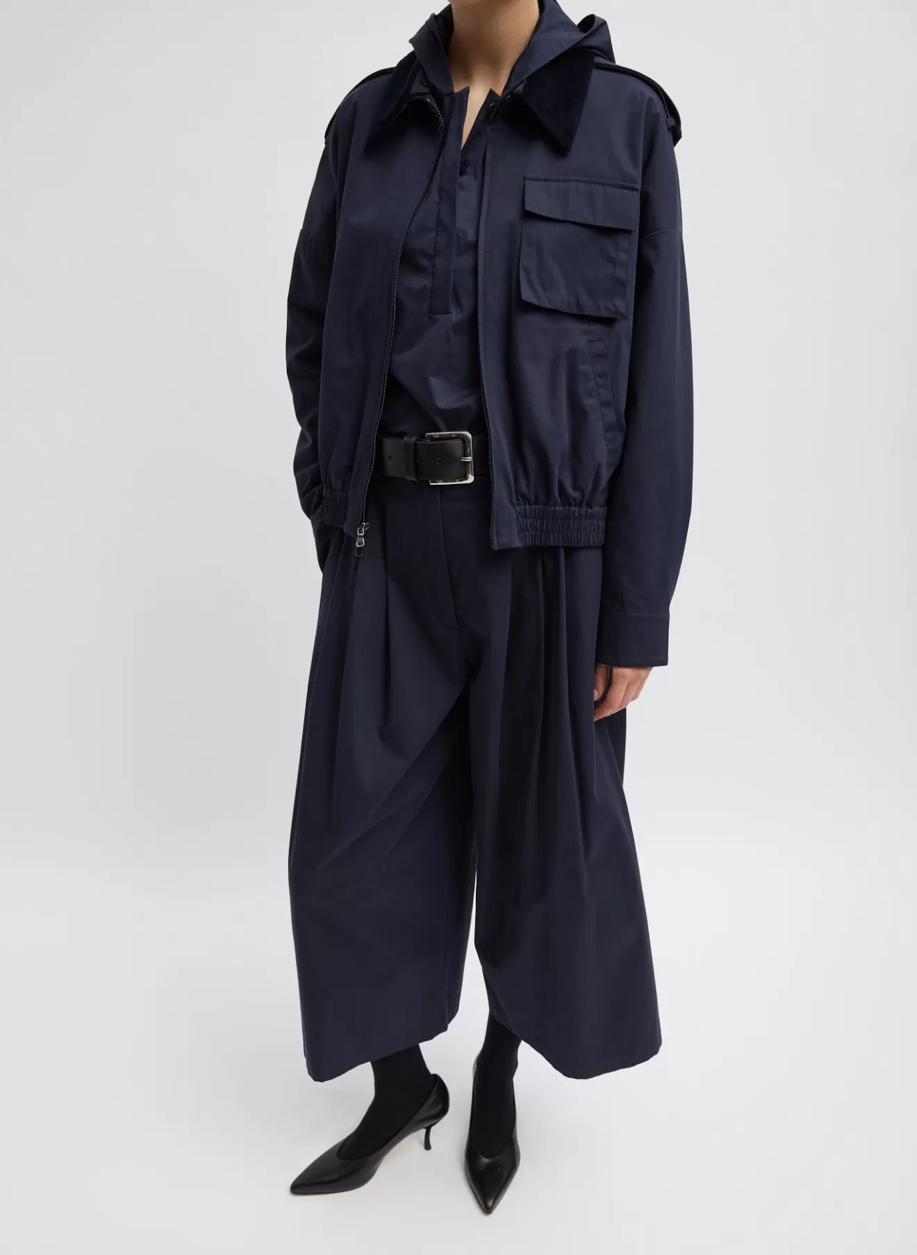 Outlet Bio Twill Bomber Jacket With Removable Corduroy Collar Jackets & Outerwear