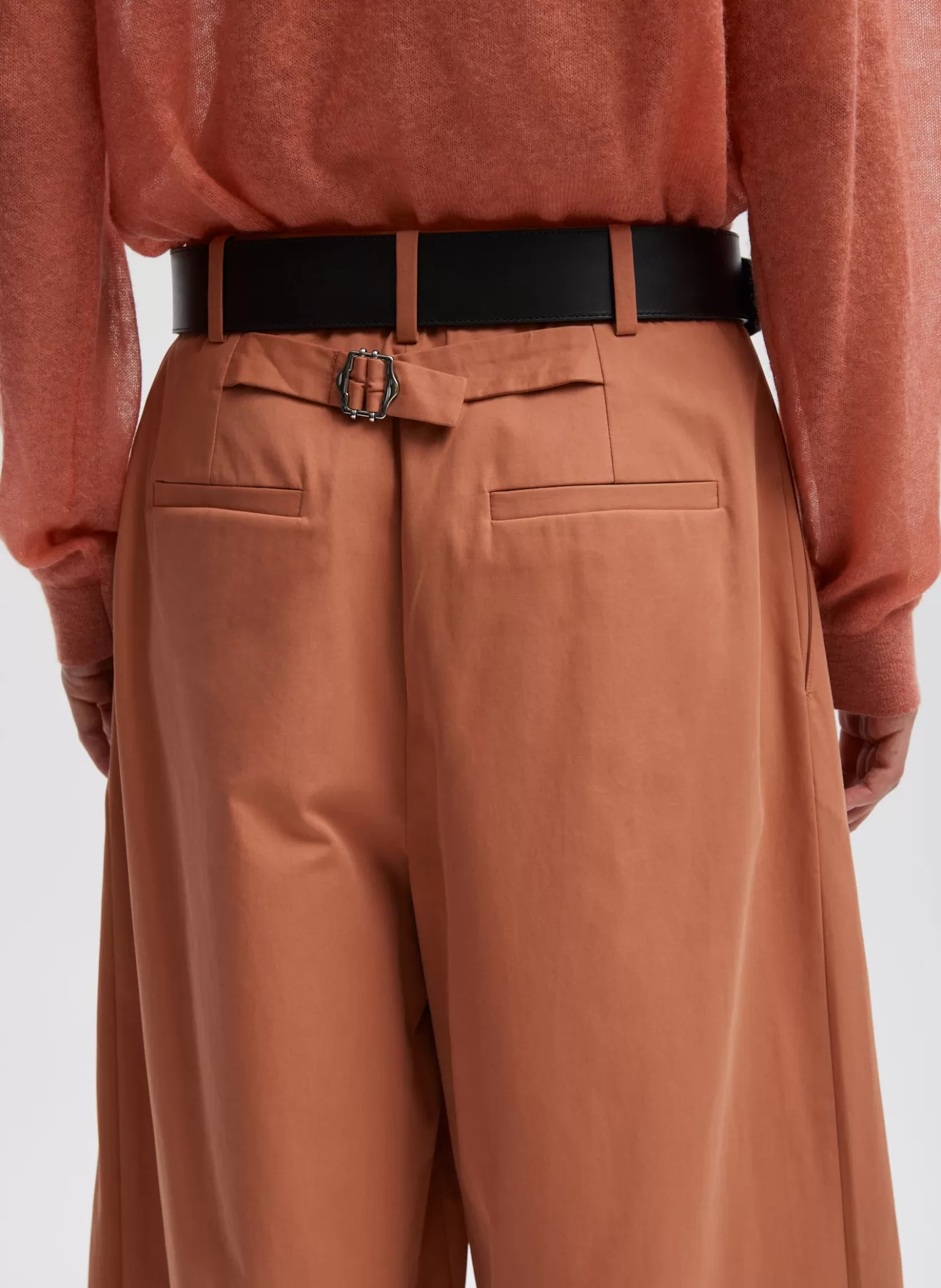 Hot Bio Twill Triple Pleat Cropped Pant Pants & Shorts