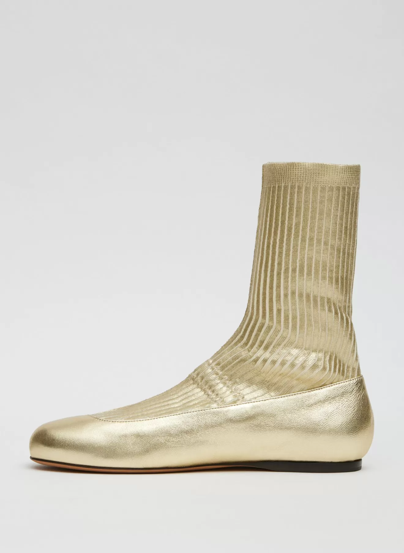 Outlet Borg Metallic Sock Shoe Boots