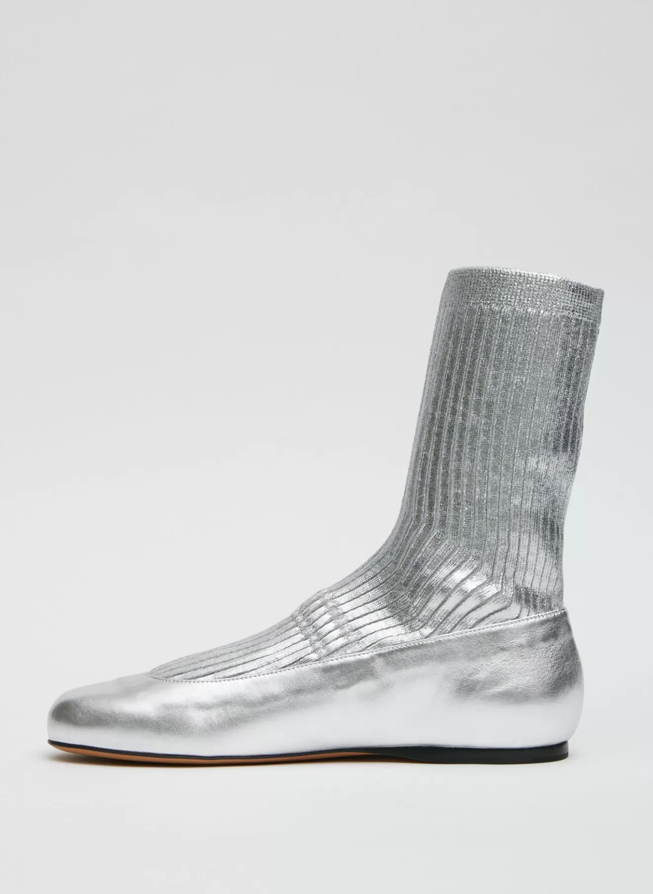 Hot Borg Metallic Sock Shoe Boots