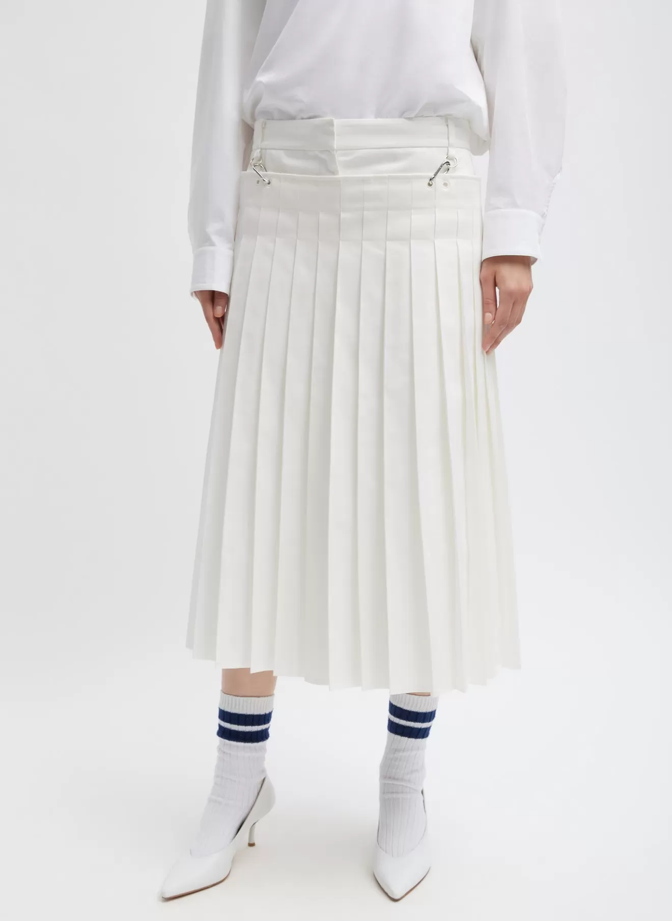 Cheap Chino Convertible Pleated Skirt Skirts