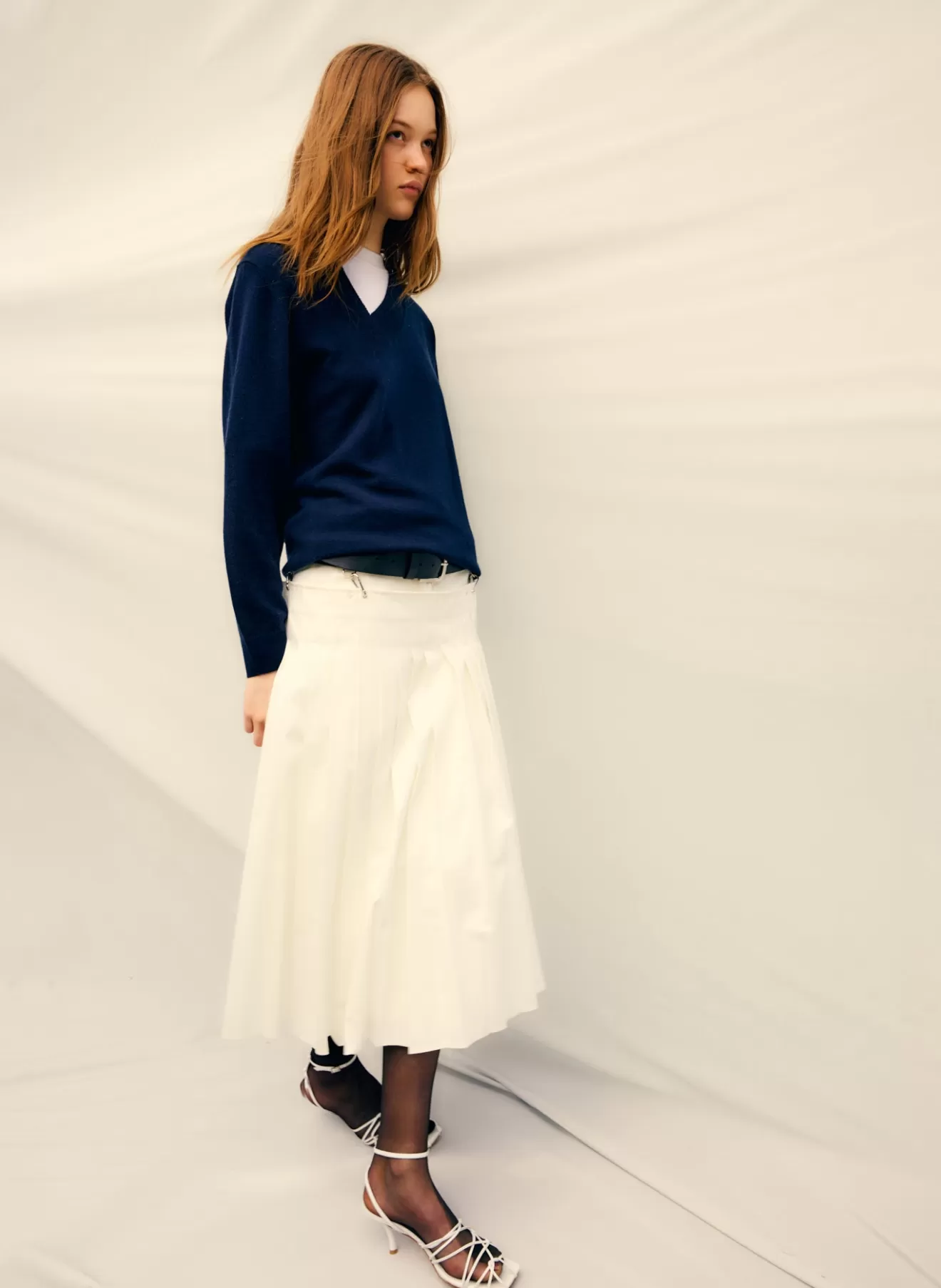 Cheap Chino Convertible Pleated Skirt Skirts