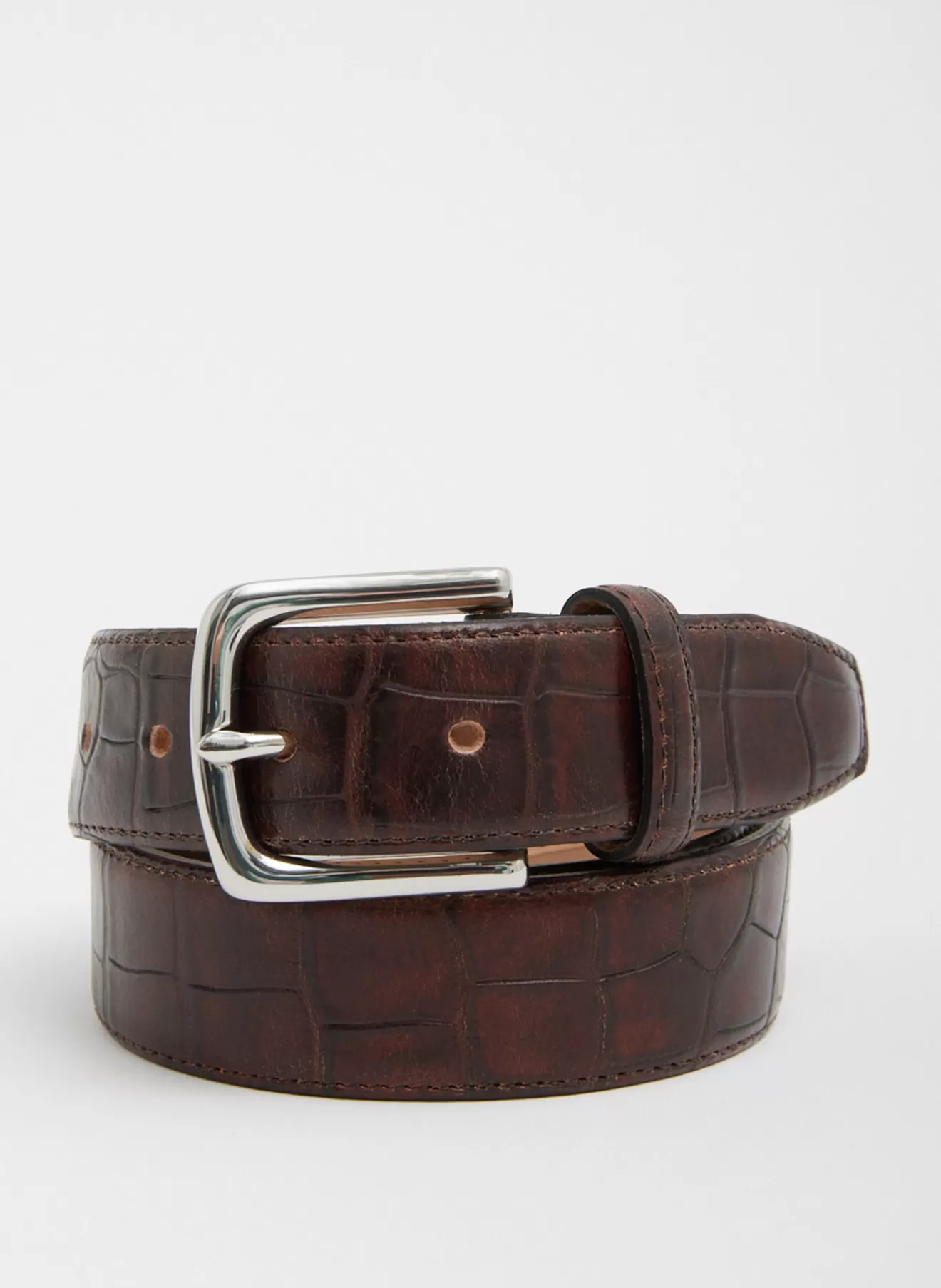 Store Classic Men's Croc Leather Belt Fundamentals | Belts