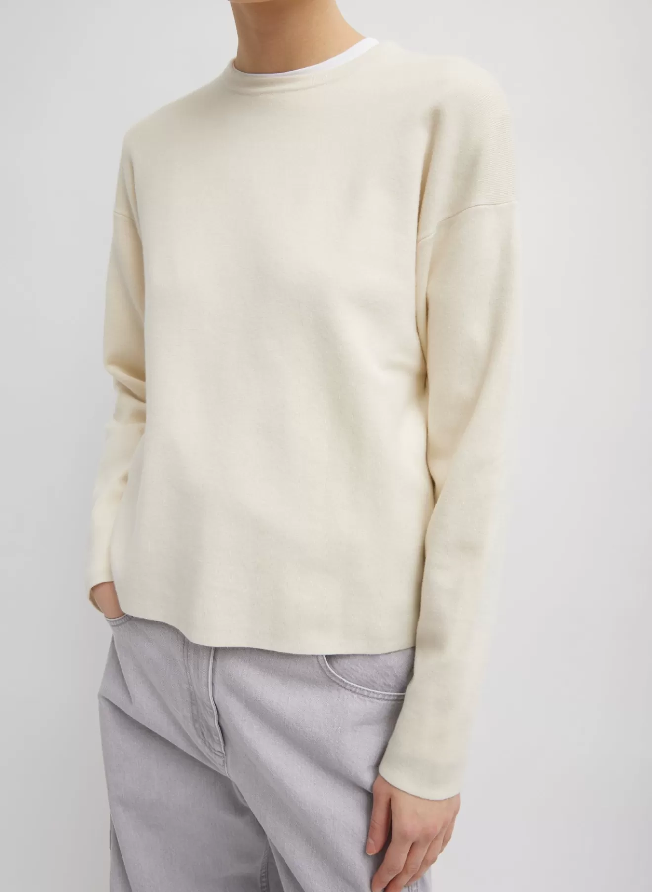 New Double Faced Cashmere Oversized Easy Sweater Knitwear & Sweatshirts | Tops