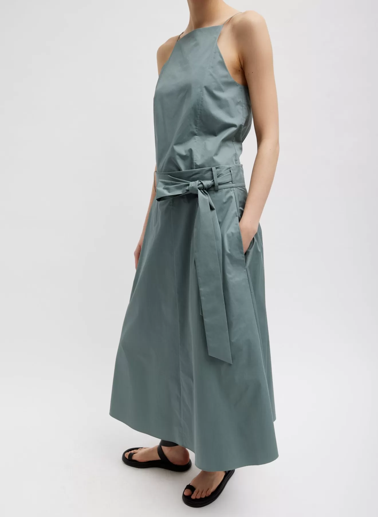 Hot Eco Poplin Back Wrap Skirt Skirts