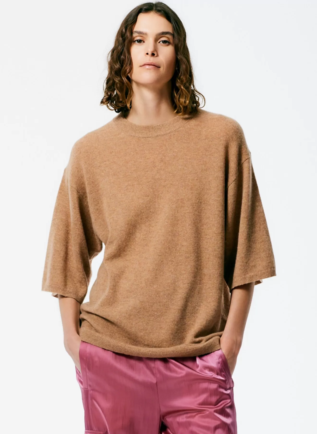 Best Sale Feather Weight Cashmere Oversized Easy T-Shirt Knitwear & Sweatshirts | Fundamentals