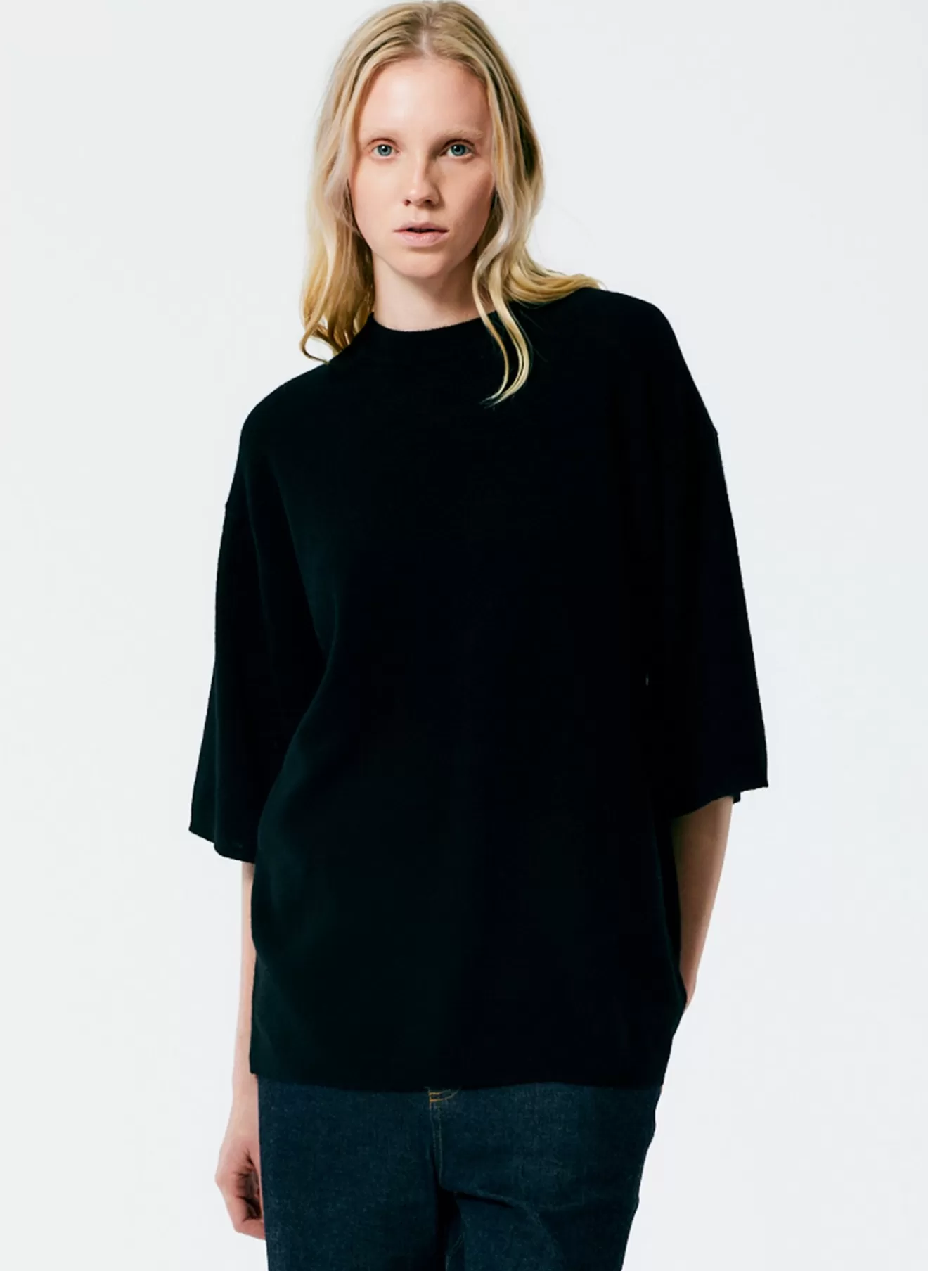 Sale Feather Weight Cashmere Oversized Easy T-Shirt Knitwear & Sweatshirts | Fundamentals