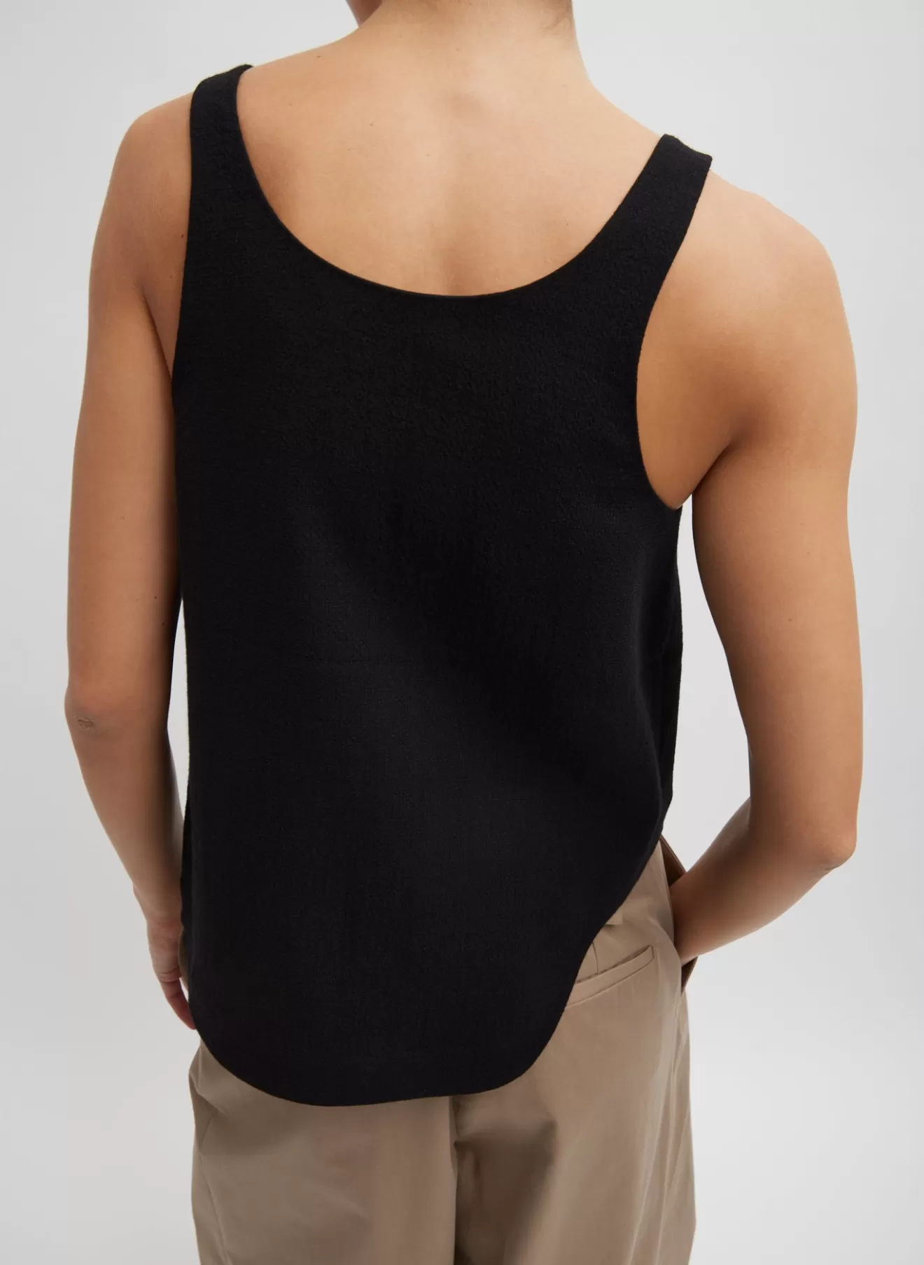 Hot Melee Crepe Tank Top Tops