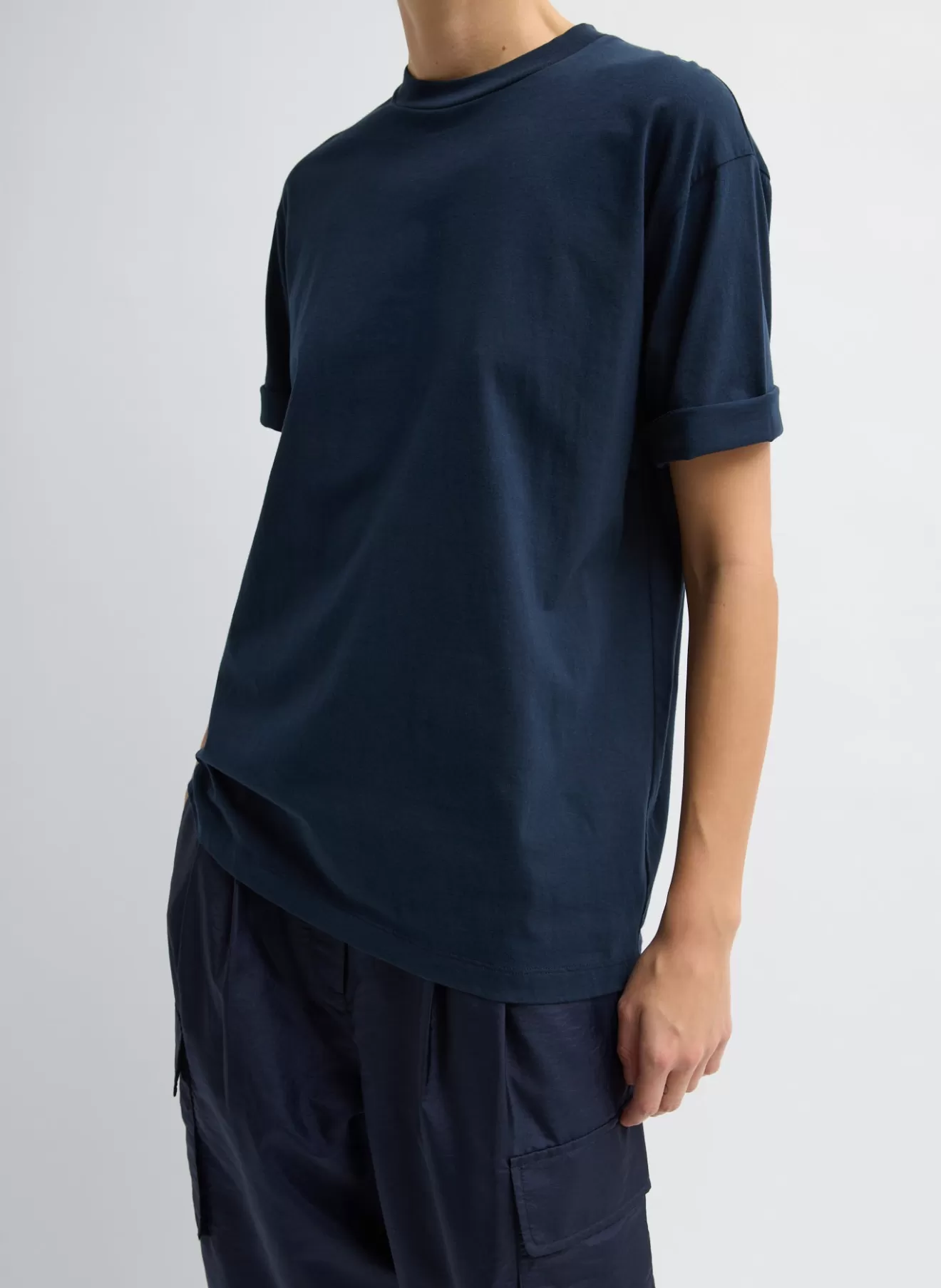 Outlet Mock Neck Unisex T-Shirt Tops | Fundamentals