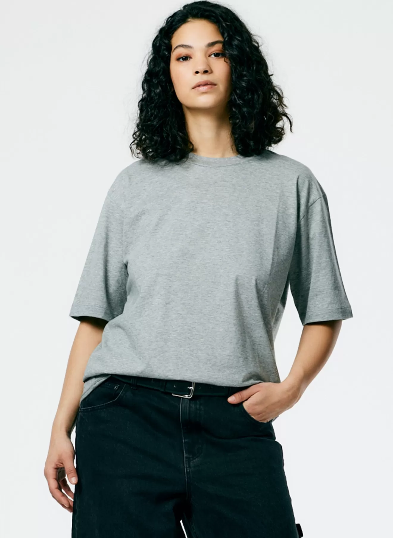 Shop Mock Neck Unisex T-Shirt Tops | Fundamentals