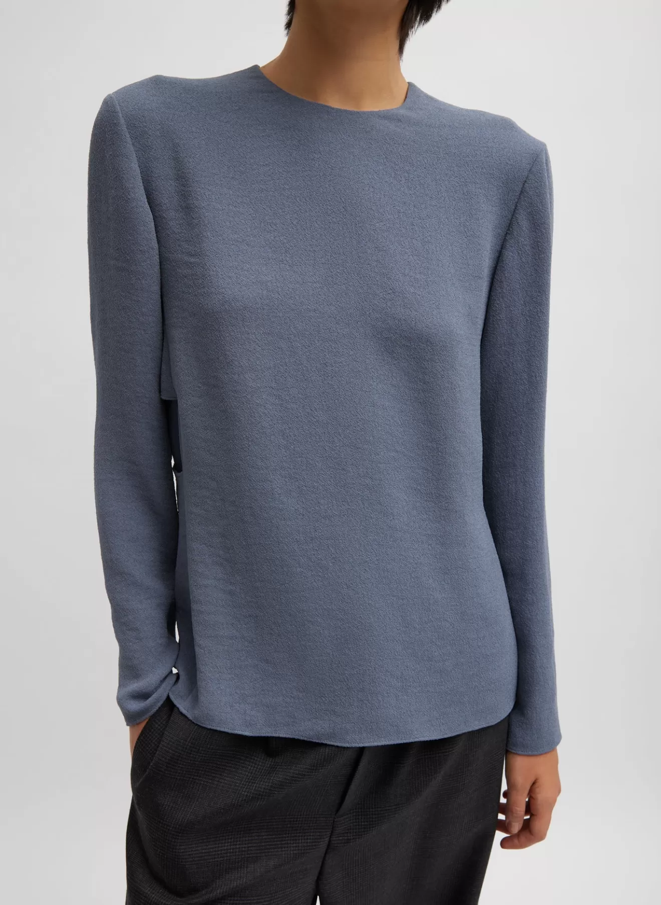 New Pebble Sable Paneled Long Sleeve Top Tops