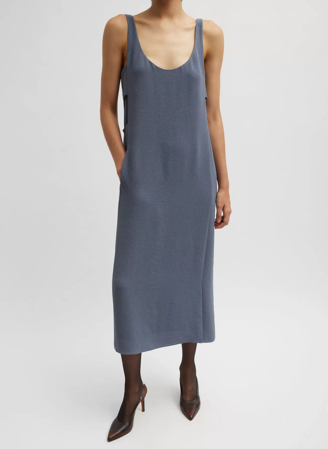 Outlet Pebble Sable Paneled Tank Dress Dresses