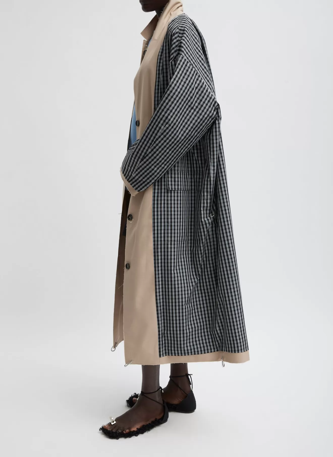 Fashion Reversible Cuffed Trench Jackets & Outerwear