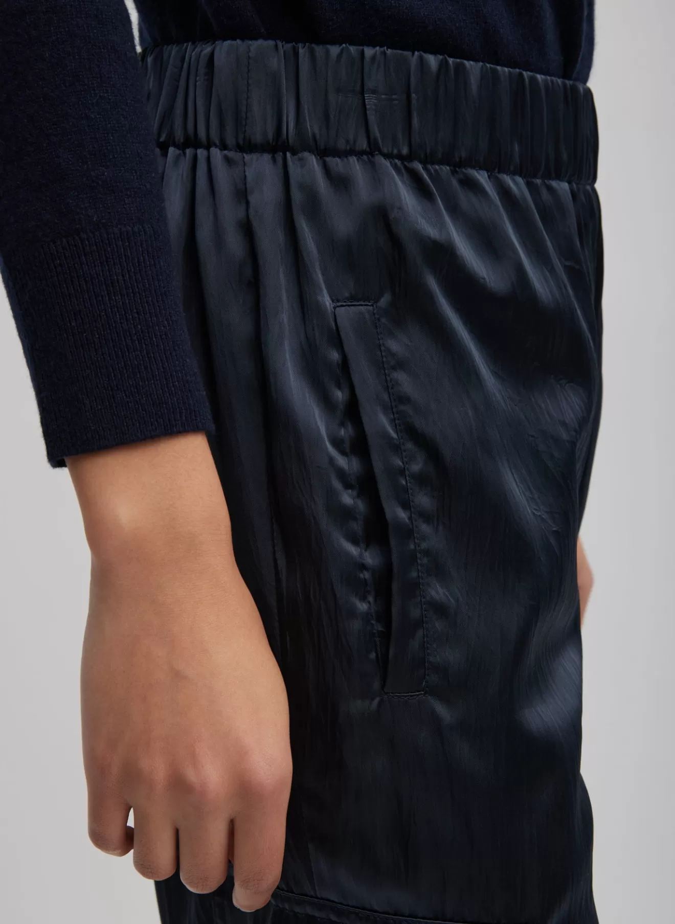 Fashion Shiny Nylon Pull On Wilt Jogger Pants & Shorts | Fundamentals