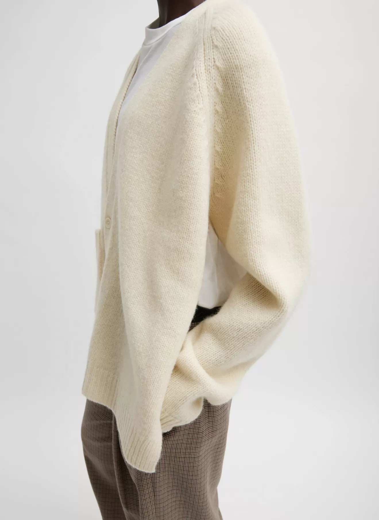 Shop Soft Lambswool Half Cardigan Knitwear & Sweatshirts