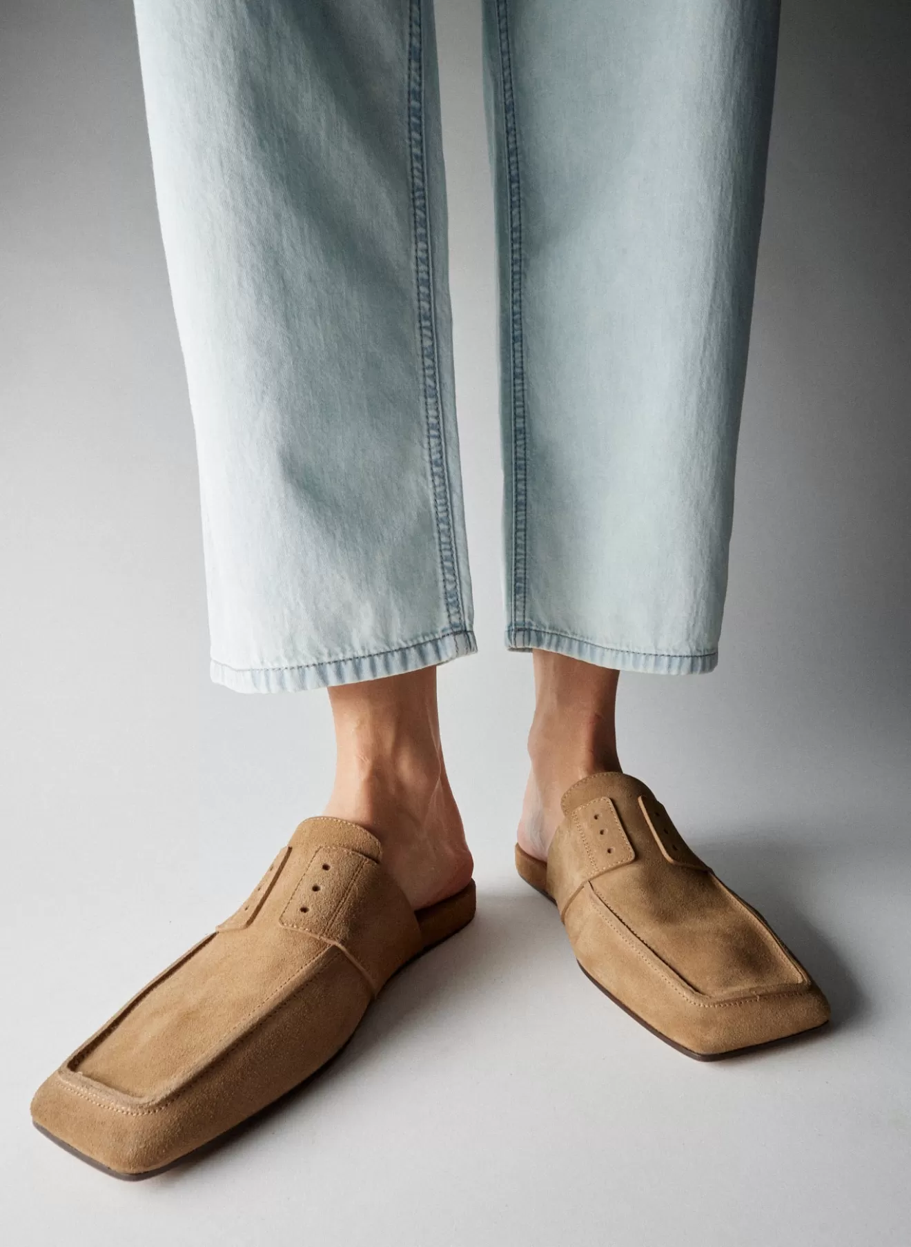 Discount Suede Granger Slide Flats