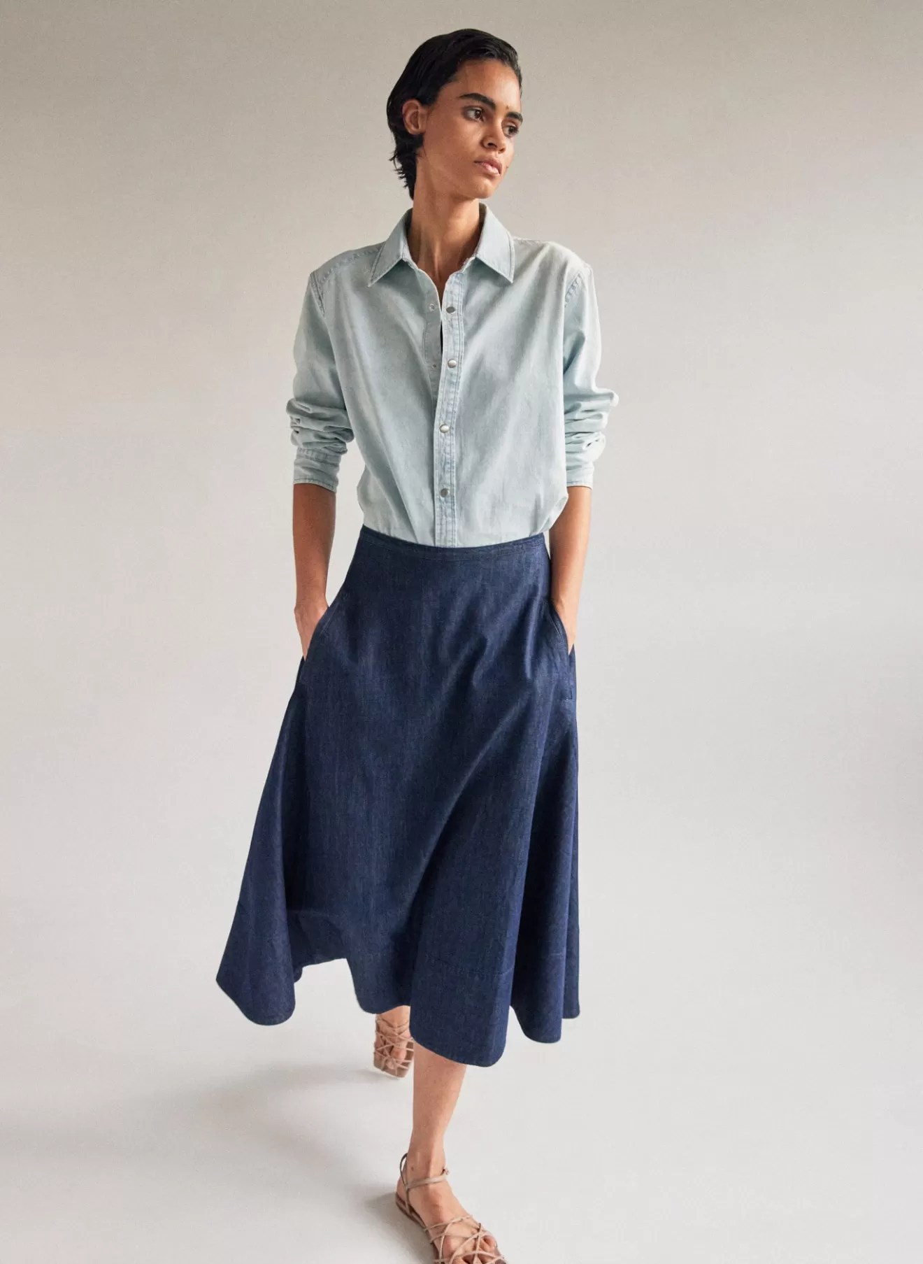 Flash Sale Summer Denim Circle Skirt Denim | Skirts