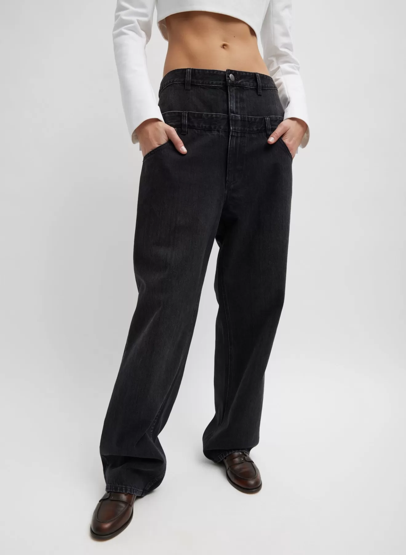 Cheap Vintage Denim Double Waisted Slouchy Carpenter Jean Denim | Pants & Shorts