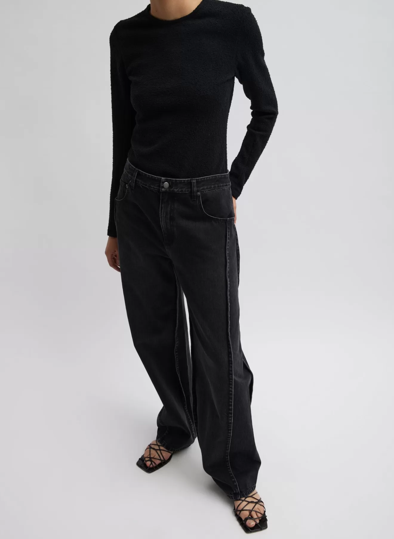 New Vintage Black Denim Tuck Jean Denim | Pants & Shorts