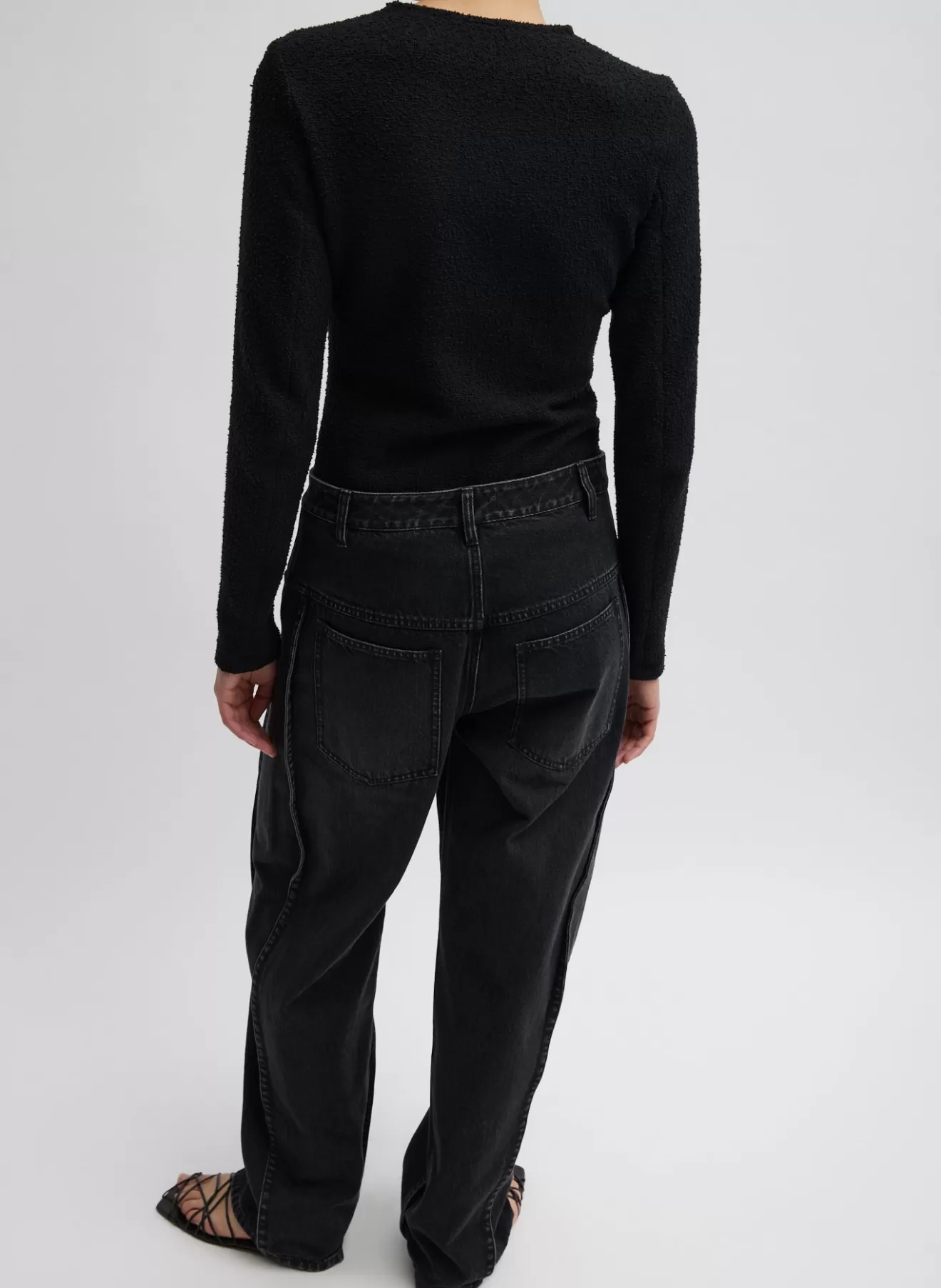 New Vintage Black Denim Tuck Jean Denim | Pants & Shorts
